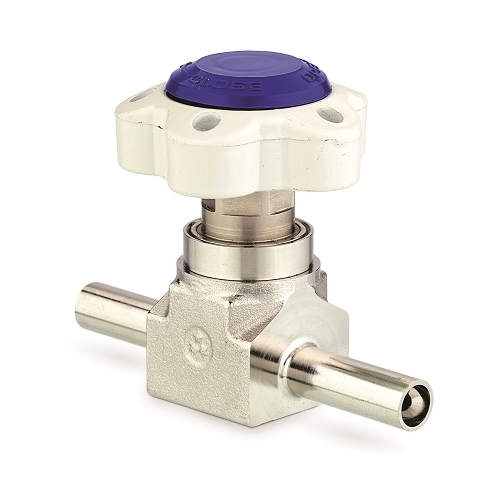 D604 UHP MANUAL LINE VALVE WITH TIED DIAPHRAGM DOUBLE SEAL