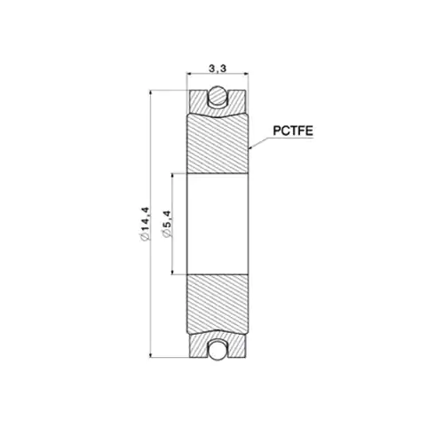 PCTFE GASKETS FOR CGA DISS CYLINDER CONNECTORS