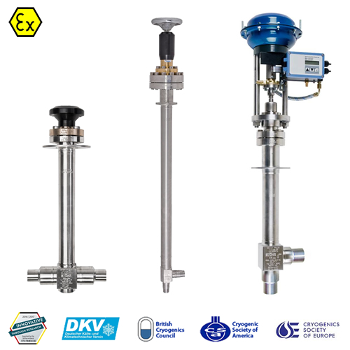 UNIVERS 1200 MANUAL, PNEUMATIC & ELECTRIC CRYOGENIC CONTROL VALVES